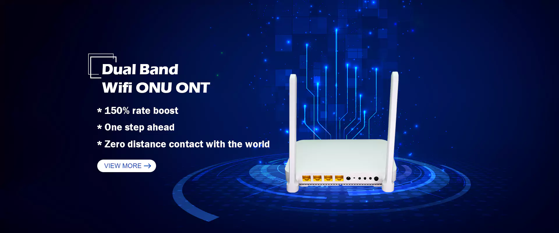An tSín dé -bhanda wifi5 onu ont